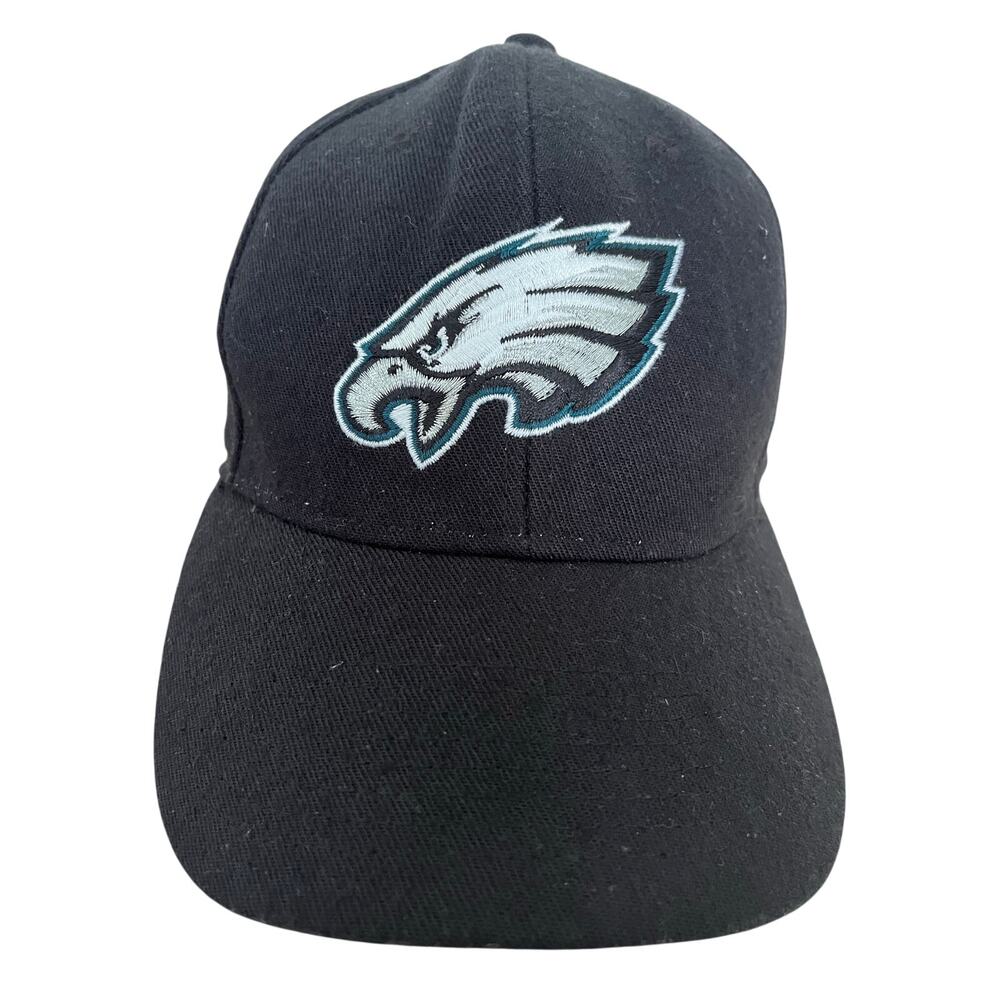 Philadelphia Eagles NFL Adjustable Strapback Hat Cap Black Embroidered Football